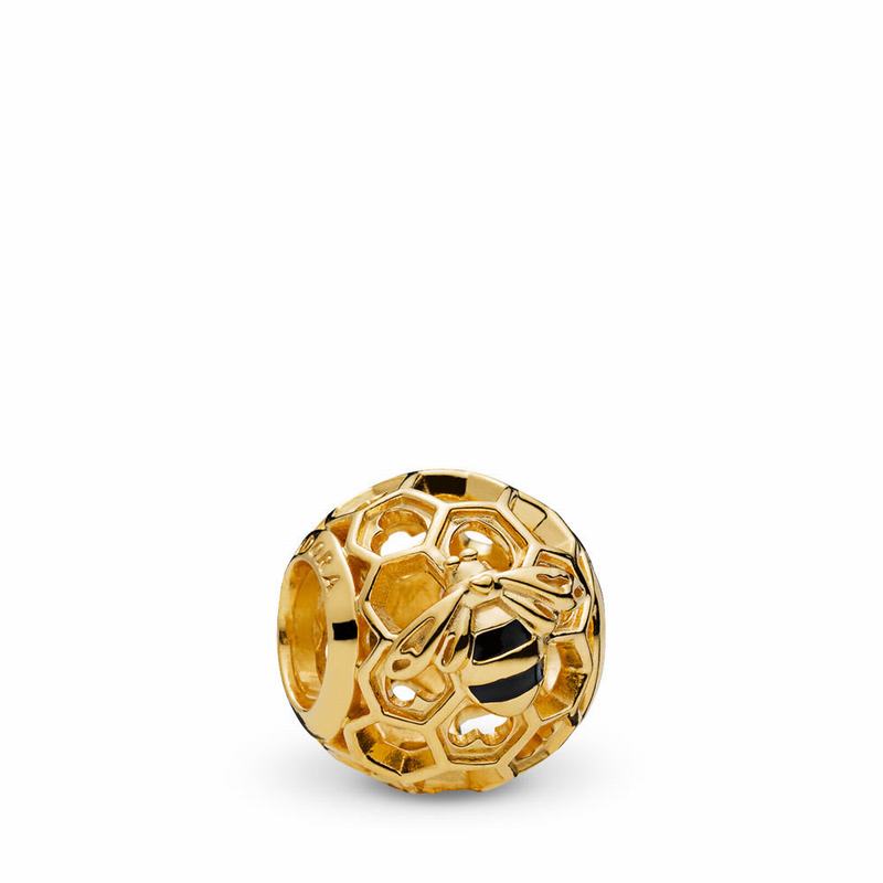 Pandora Australia Shine™ Honeybee Charm - 18ct Gold Plated | DJGOWZ468